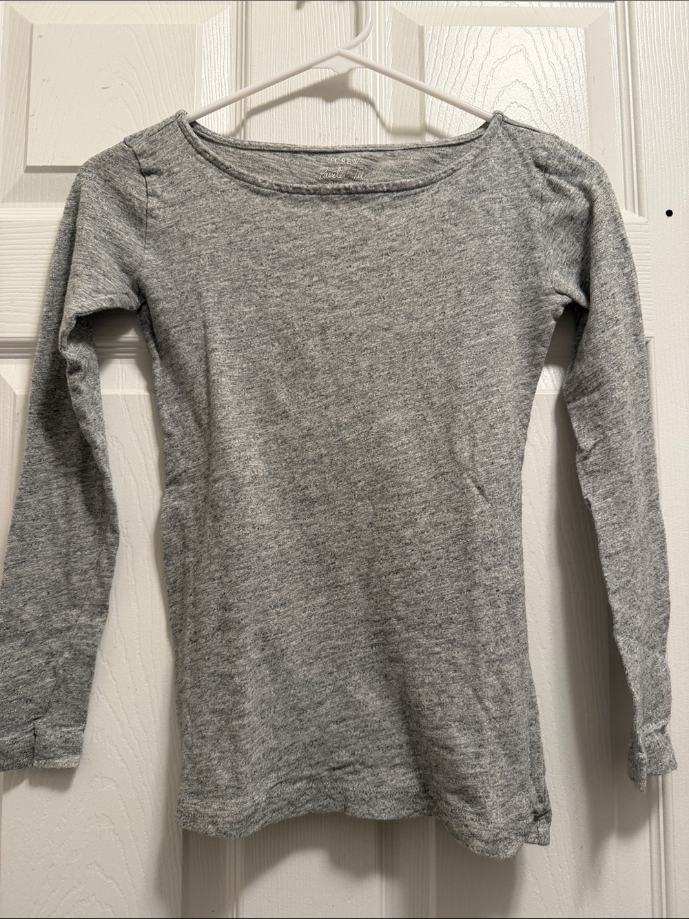 J. Crew Women’s Long Sleeve Heather Gray Tee